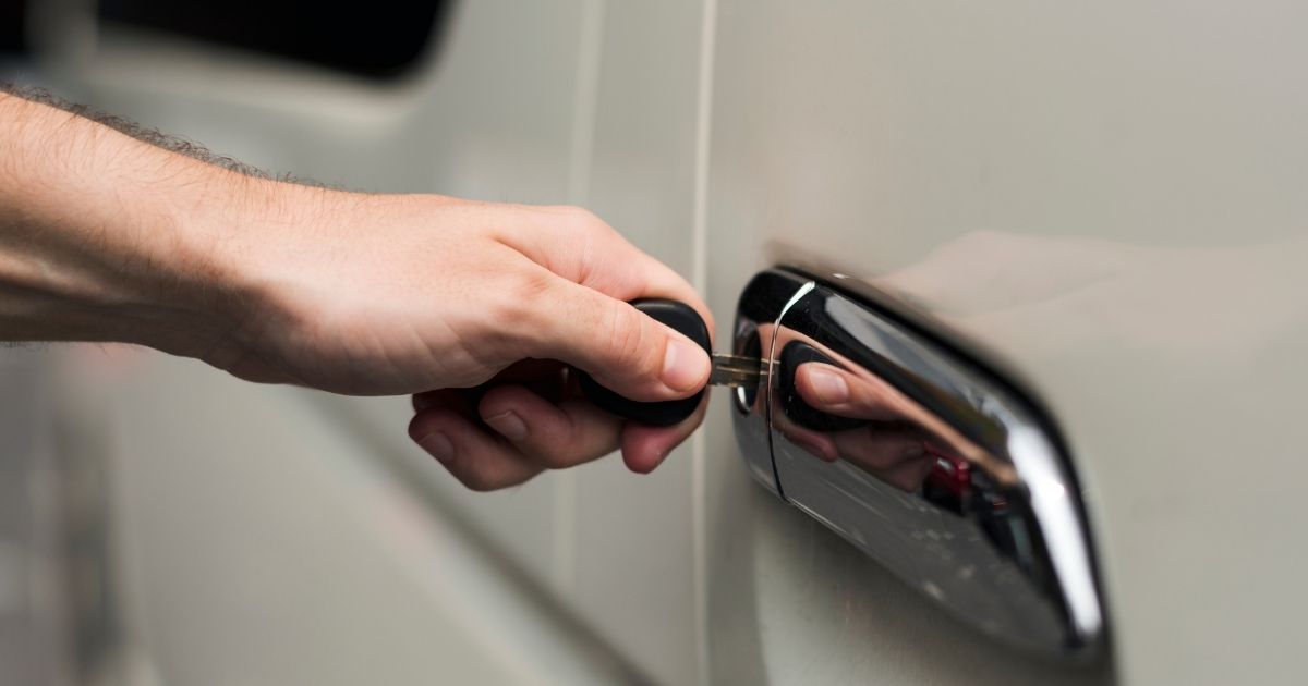 unlocking a locked car